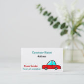 Carte de visite de voiture (Debout devant)