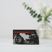 Carte de visite de voiture à moteur gonflé (Debout devant)