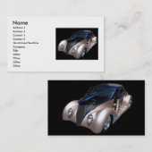 Carte de visite de voiture classique (Devant / Derrière)
