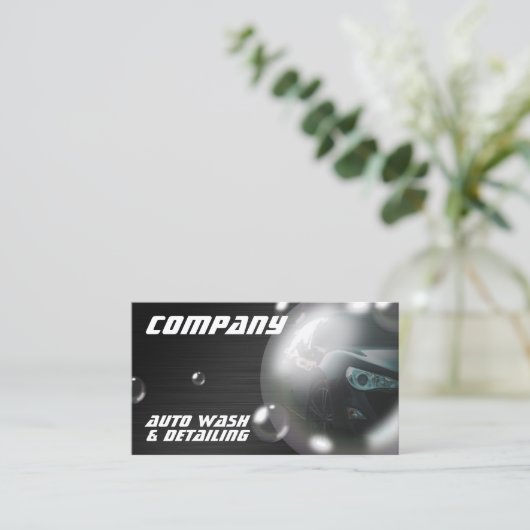 Carte de visite de voiture de bulle créative moder (Debout devant)