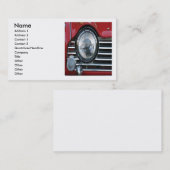 Carte de visite de voiture rouge (Devant / Derrière)