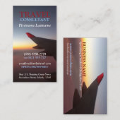 Carte de visite de vol Horizon Voyage (Devant / Derrière)