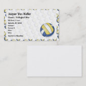 Carte de visite de volleyball (Devant / Derrière)