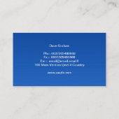 carte de visite de voyage (Dos)