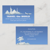 carte de visite de voyage (Devant / Derrière)