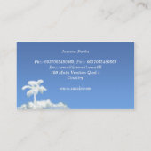 carte de visite de voyage (Dos)