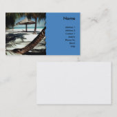 Carte de visite de voyage (Devant / Derrière)