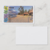 Carte de visite de voyage (Devant / Derrière)