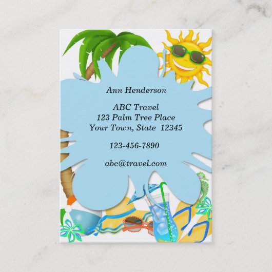 Carte de visite de voyage (Devant)