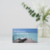 carte de visite de voyage de relaxation (Debout devant)