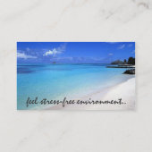 carte de visite de voyage de relaxation (Dos)