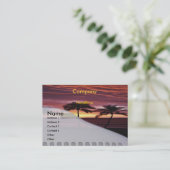 Carte de visite de voyage des Caraïbes (Debout devant)