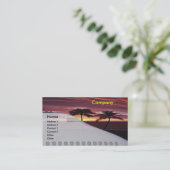 Carte de visite de voyage des Caraïbes (Debout devant)