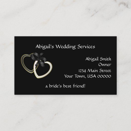 Carte de visite de wedding planner (Devant)