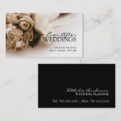 Carte de visite de wedding planner (Devant / Derrière)