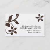 Carte de visite de wedding planner (Dos)