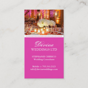 Carte de visite de wedding planner