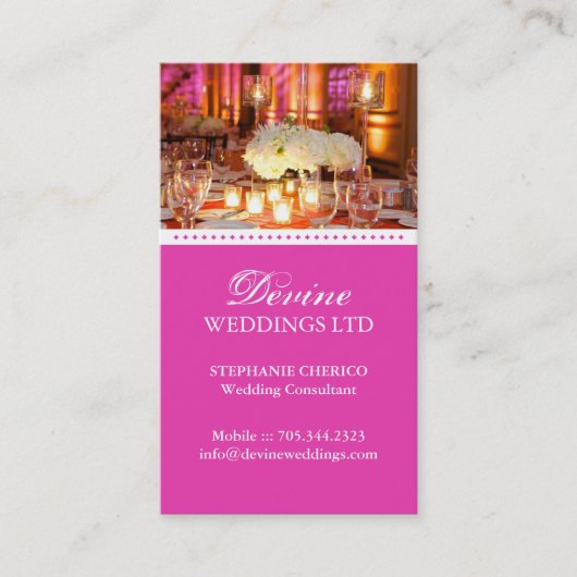 Carte de visite de wedding planner (Devant)