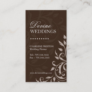 Carte de visite de wedding planner