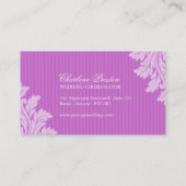 CARTE DE VISITE DE WEDDING PLANNER (Dos)