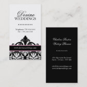 Carte de visite de wedding planner (Devant / Derrière)