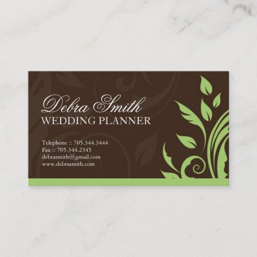 Carte de visite de wedding planner (Devant)
