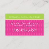 Carte de visite de wedding planner (Dos)