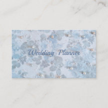 Carte de visite de wedding planner avec des perles