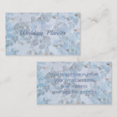 Carte de visite de wedding planner avec des perles (Devant / Derrière)