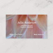Carte de visite de wedding planner de dahlia (Dos)