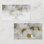 Carte de visite de wedding planner - marguerites (Devant / Derrière)