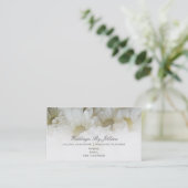 Carte de visite de wedding planner - marguerites (Debout devant)