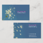 carte de visite de wedding planners de pissenlit (Devant / Derrière)