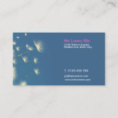 carte de visite de wedding planners de pissenlit (Dos)