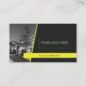 Carte de visite de Weichert Realtor Jaune noir (Dos)