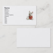 Carte de visite de Westie (Devant / Derrière)