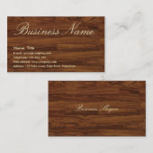 Carte de visite de Woody (Devant / Derrière)