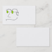 Carte de visite de yeux verts (Devant / Derrière)