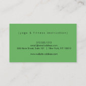 Carte de visite de yoga (Dos)