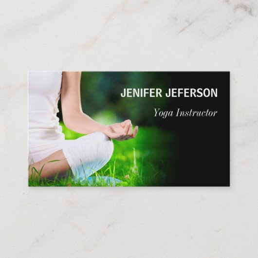 Carte de visite de yoga (Devant)
