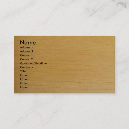 Carte de visite de yoga (Devant)