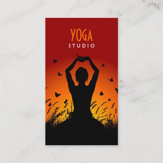 Carte de visite de yoga (Devant)