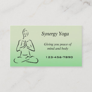 Carte de visite de yoga