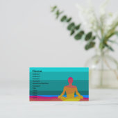 Carte de visite de yoga (Debout devant)