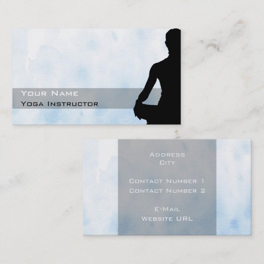 Carte de visite de yoga (Devant / Derrière)
