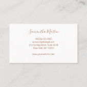 Carte de visite de yoga (Dos)