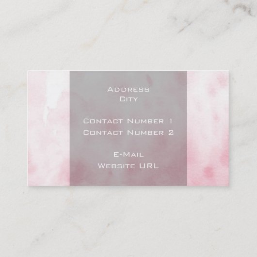 Carte de visite de yoga (Dos)