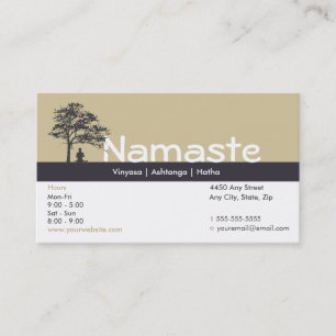 Carte de visite de yoga
