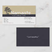 Carte de visite de yoga (Devant / Derrière)