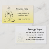 Carte de visite de yoga (Devant / Derrière)